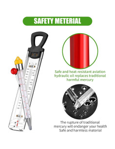 Termómetro de Caramelo Sanfilix 2 Pcs Acero Inoxidable 50-200C 2