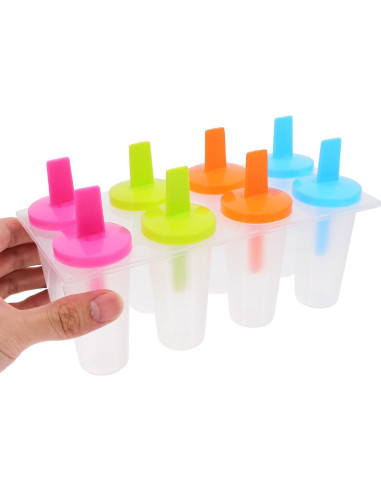 Moldes para Paletas DOITOOL 16PCS Reutilizables 19.5x11cm