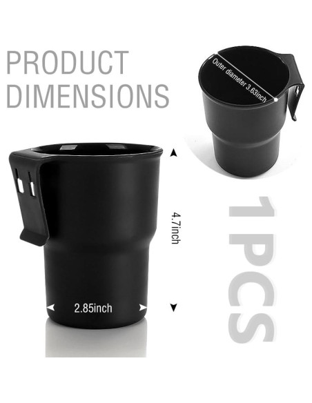 Soporte de Taza Colgante IHOTDER para Coche Negro Universal