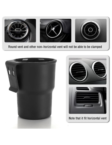 Soporte de Taza Colgante IHOTDER para Coche Negro Universal