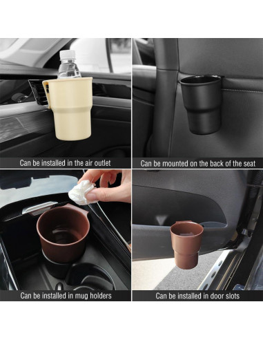Soporte de Taza Colgante IHOTDER para Coche Negro Universal