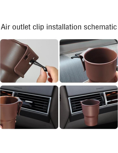 Soporte de Taza Colgante IHOTDER para Coche Negro Universal