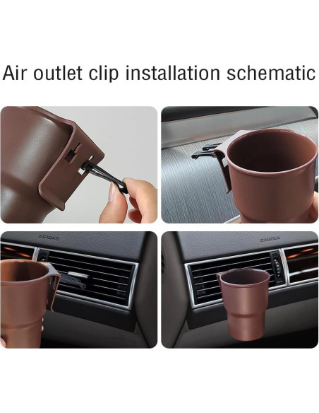 Soporte de Taza Colgante IHOTDER para Coche Negro Universal