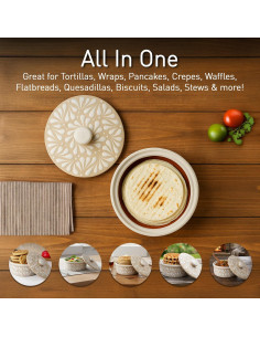 Calentador de Tortillas Cerámica Enchanted Talavera 20.32cm 2