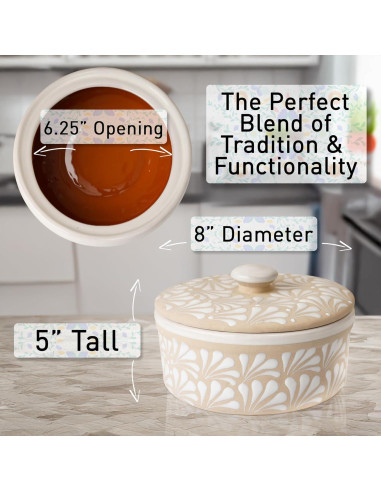 Calentador de Tortillas Cerámica Enchanted Talavera 20.32cm