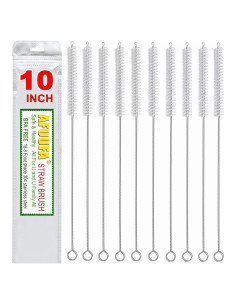Set de 10 Cepillos Limpiadores de Pajitas AFUUFA 25.4cm