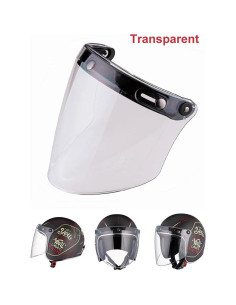 Visor Universal VCOROS V3 para Casco Abierto - Transparente 2