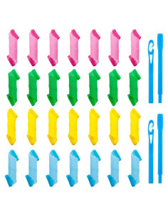Kit de Rulos Sin Calor WILLBOND 28 Piezas 15 cm Color Variado