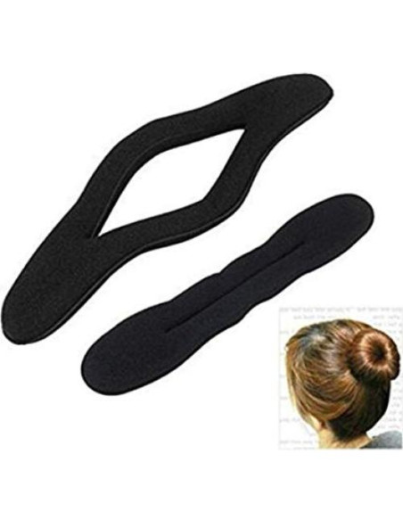 4 Piezas Fabricante de Moños de Espuma Negra Beaute Galleria