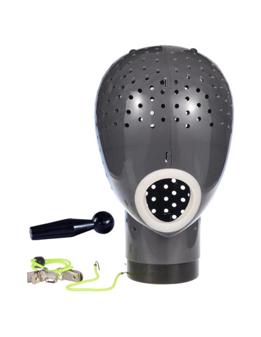 Soporte para Pelucas HOMEGOAL con Secador - Gris Oscuro