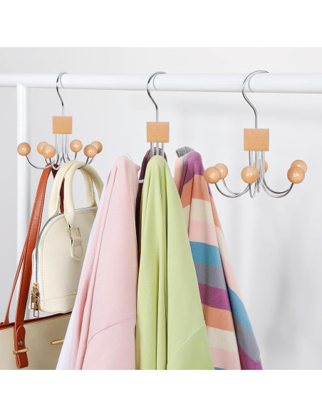Perchas para Sudaderas TOPIA HANGER 2-Pack con Ganchos Giratorios