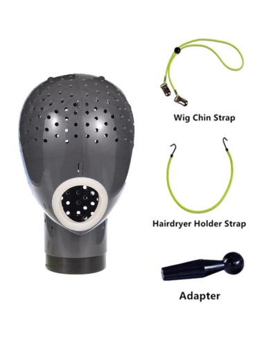 Soporte para Pelucas HOMEGOAL con Secador - Gris Oscuro