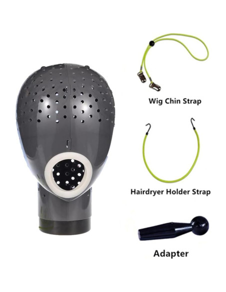 Soporte para Pelucas HOMEGOAL con Secador - Gris Oscuro