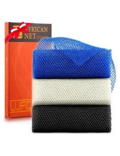 Esponja de Baño Exfoliante UJFQBH 3 Piezas Nylon 80 cm