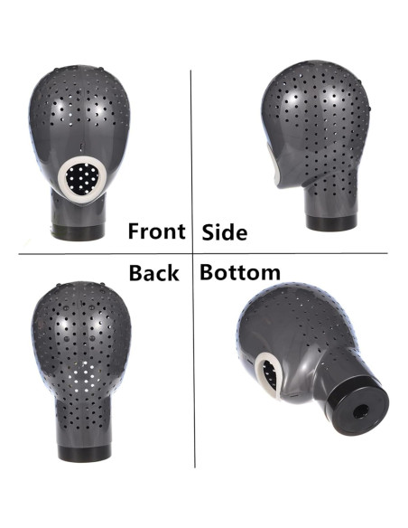 Soporte para Pelucas HOMEGOAL con Secador - Gris Oscuro