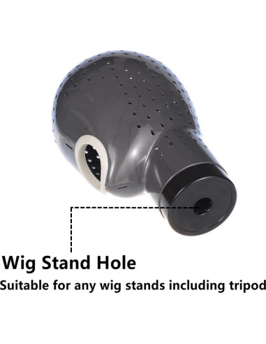 Soporte para Pelucas HOMEGOAL con Secador - Gris Oscuro