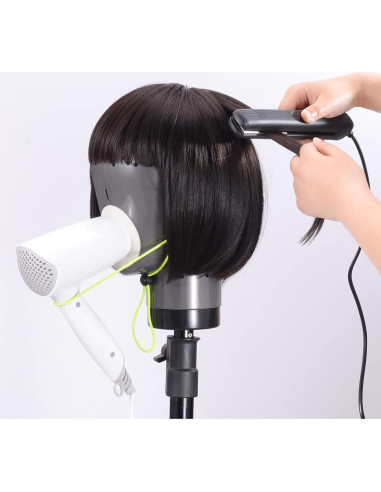 Soporte para Pelucas HOMEGOAL con Secador - Gris Oscuro