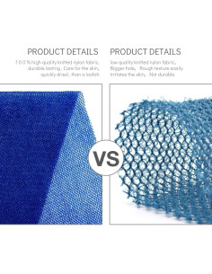 Esponja de Baño Exfoliante UJFQBH 3 Piezas Nylon 80 cm 2