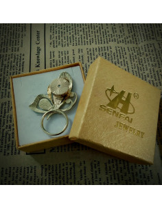 Broche de mariposa SENFAI de concha Paua con imán 40x30mm 2