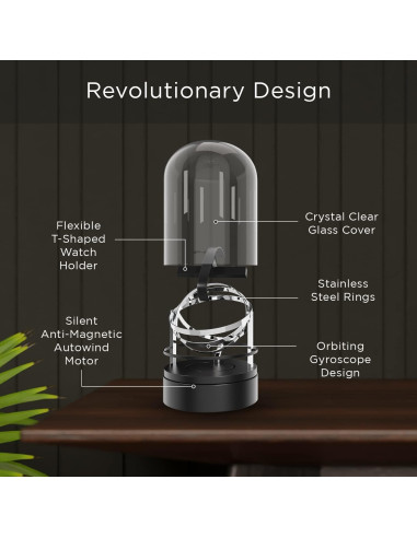 Enrollador Automático de Reloj Elestoria Orbit Individual Plata