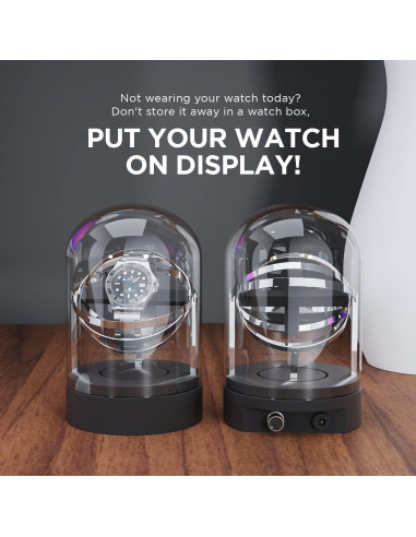 Enrollador Automático de Reloj Elestoria Orbit Individual Plata