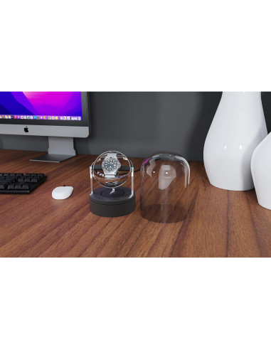 Enrollador Automático de Reloj Elestoria Orbit Individual Plata