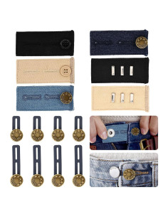 Extensores de Cintura KOICDO 14 Piezas Ajustables para Pantalones