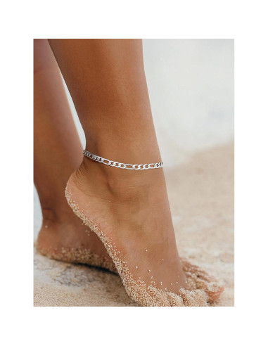 Pulsera de Tobillo FindChic de Acero Inoxidable 21.6 cm