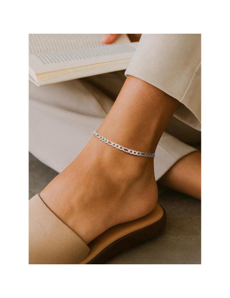 Pulsera de Tobillo FindChic de Acero Inoxidable 21.6 cm