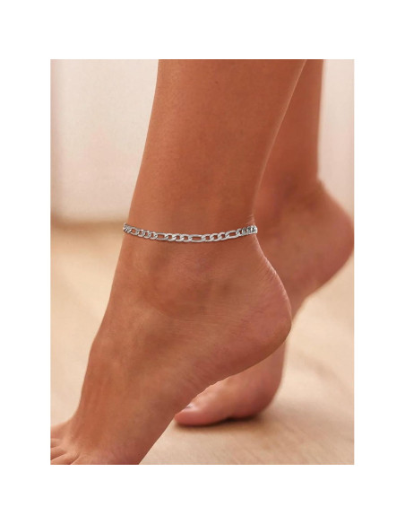 Pulsera de Tobillo FindChic de Acero Inoxidable 21.6 cm