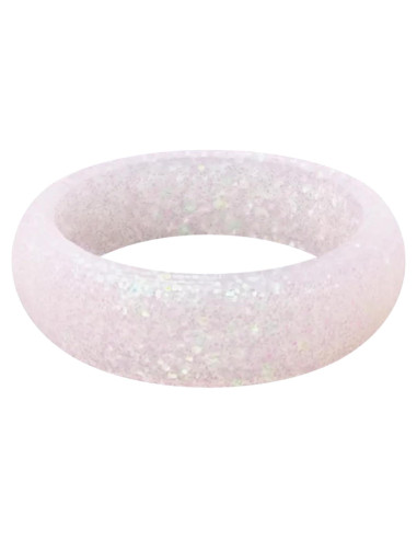 Anillo de Silicona QALO para Mujeres Talla 7 Color Pixie Dust