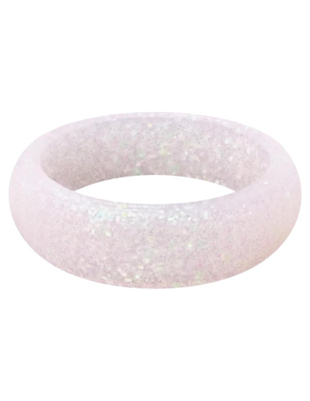Anillo de Silicona QALO para Mujeres Talla 7 Color Pixie Dust