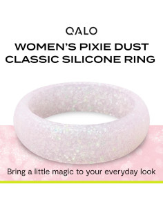 Anillo de Silicona QALO para Mujeres Talla 7 Color Pixie Dust 2
