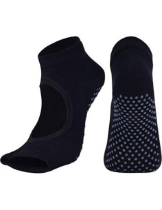 2 Pares de Calcetines de Yoga Antideslizantes para Mujeres Talla 5-8 2