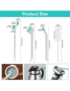 Juego de 4 Cepillos de Limpieza YaeYur para Rincones y Ventilación 2