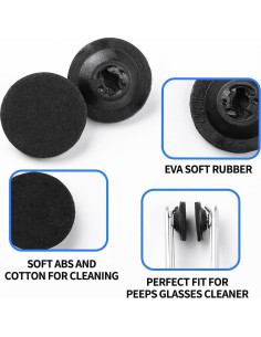 Almohadillas Limpiadoras de Gafas Peeps CarbonKlean - 10 Pcs 2