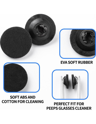Almohadillas Limpiadoras de Gafas Peeps CarbonKlean - 10 Pcs