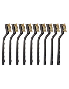 Juego de 9 cepillos de latón mini YiwerDer para limpieza