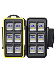 Estuche Resistente al Agua JJC MC-SD12 para 12 Tarjetas SD