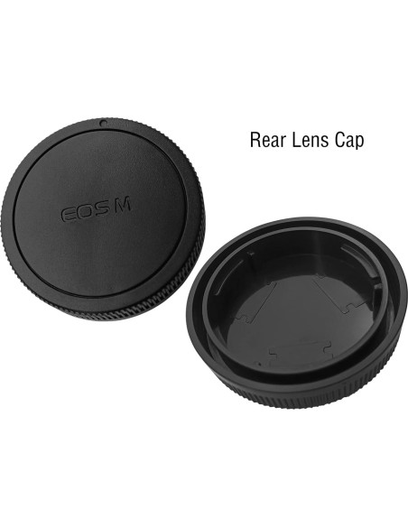 Tapa de Cuerpo y Lente Trasera para Canon EOS M50 M5 M6 M200