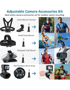 Kit de Accesorios para Cámara de Acción 60 en 1 ChromLives 2
