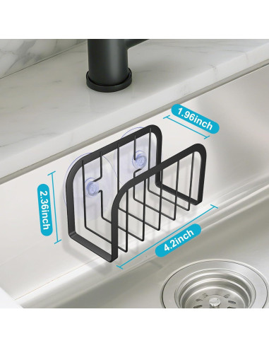 Soporte para Esponjas de Fregadero SHFKS Negro - Organizador Práctico