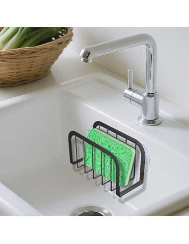 Soporte para Esponjas de Fregadero SHFKS Negro - Organizador Práctico