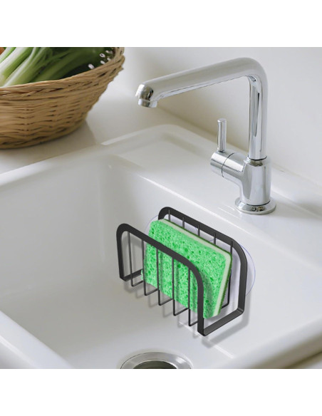 Soporte para Esponjas de Fregadero SHFKS Negro - Organizador Práctico