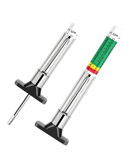 Juego de 2 medidores de profundidad de neumáticos BWBWND