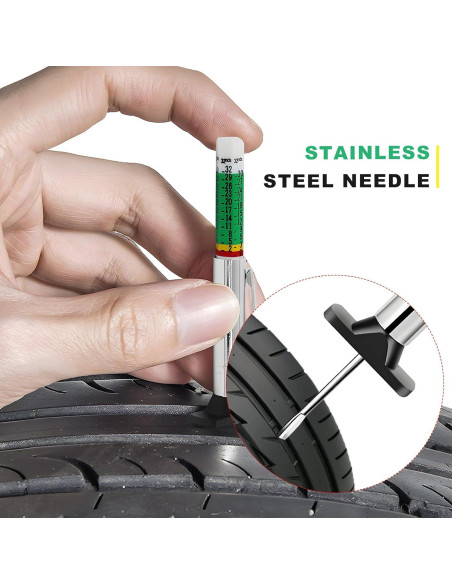 Juego de 2 medidores de profundidad de neumáticos BWBWND