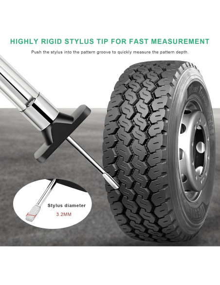 Juego de 2 medidores de profundidad de neumáticos BWBWND