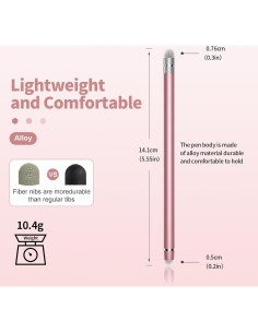 5 Bolígrafos Stylus 2-en-1 YITIAOXIAOYU Alta Precisión 2