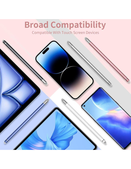 5 Bolígrafos Stylus 2-en-1 YITIAOXIAOYU Alta Precisión