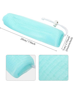 Bolsa Exfoliante de Jabón de Malla Boao - 10 Piezas 20x7 cm 2